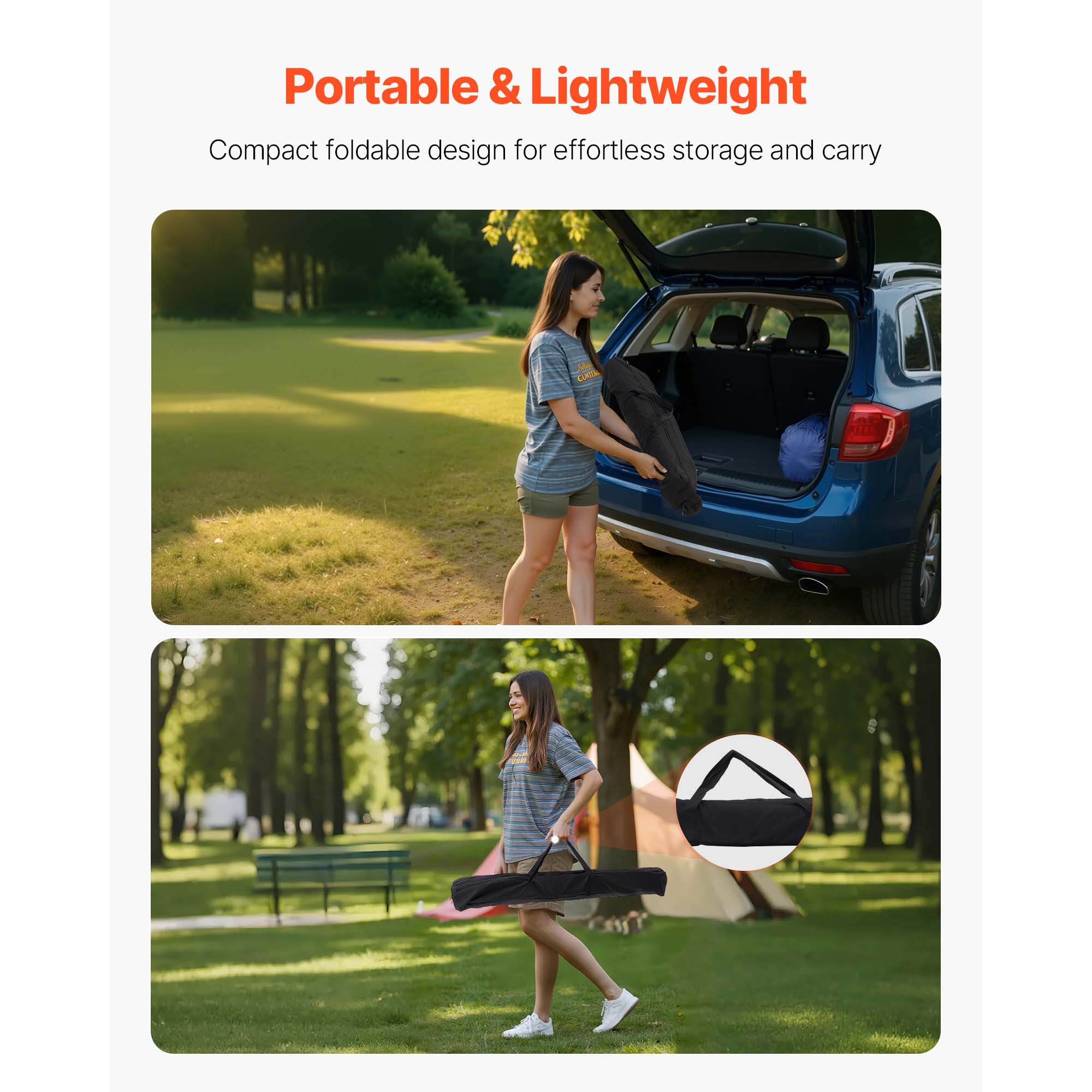 Folding Portable Camping Table Aluminum Outdoor Picnic Roll Up Table Storage Bag_voghion.com
